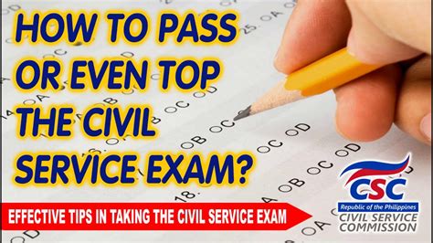 tips for civil service exam